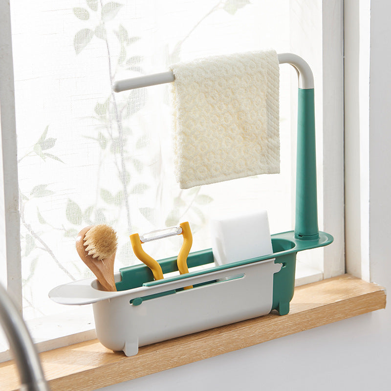 Stretch N Store™ Multifunctional Sink Shelf Rack